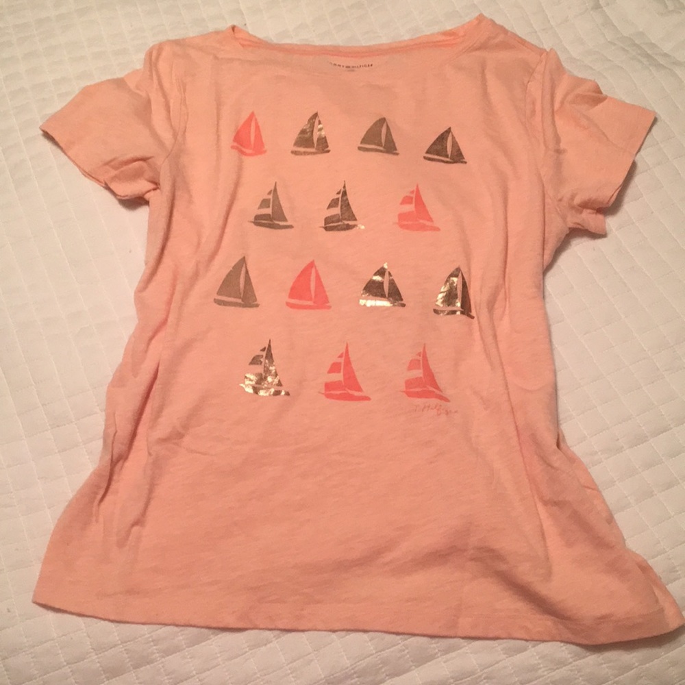 Pale Pink Sailboats T-Shirt